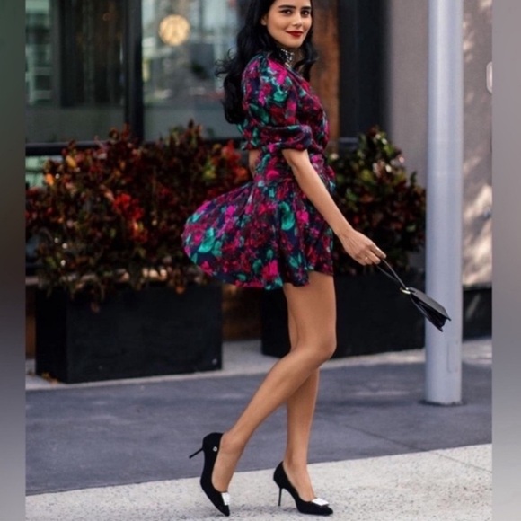 Misa Los Angeles Narcissa Floral Mini Dress NWT - Picture 1 of 9